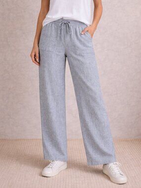 Athleta Gray Wide-Leg Pants